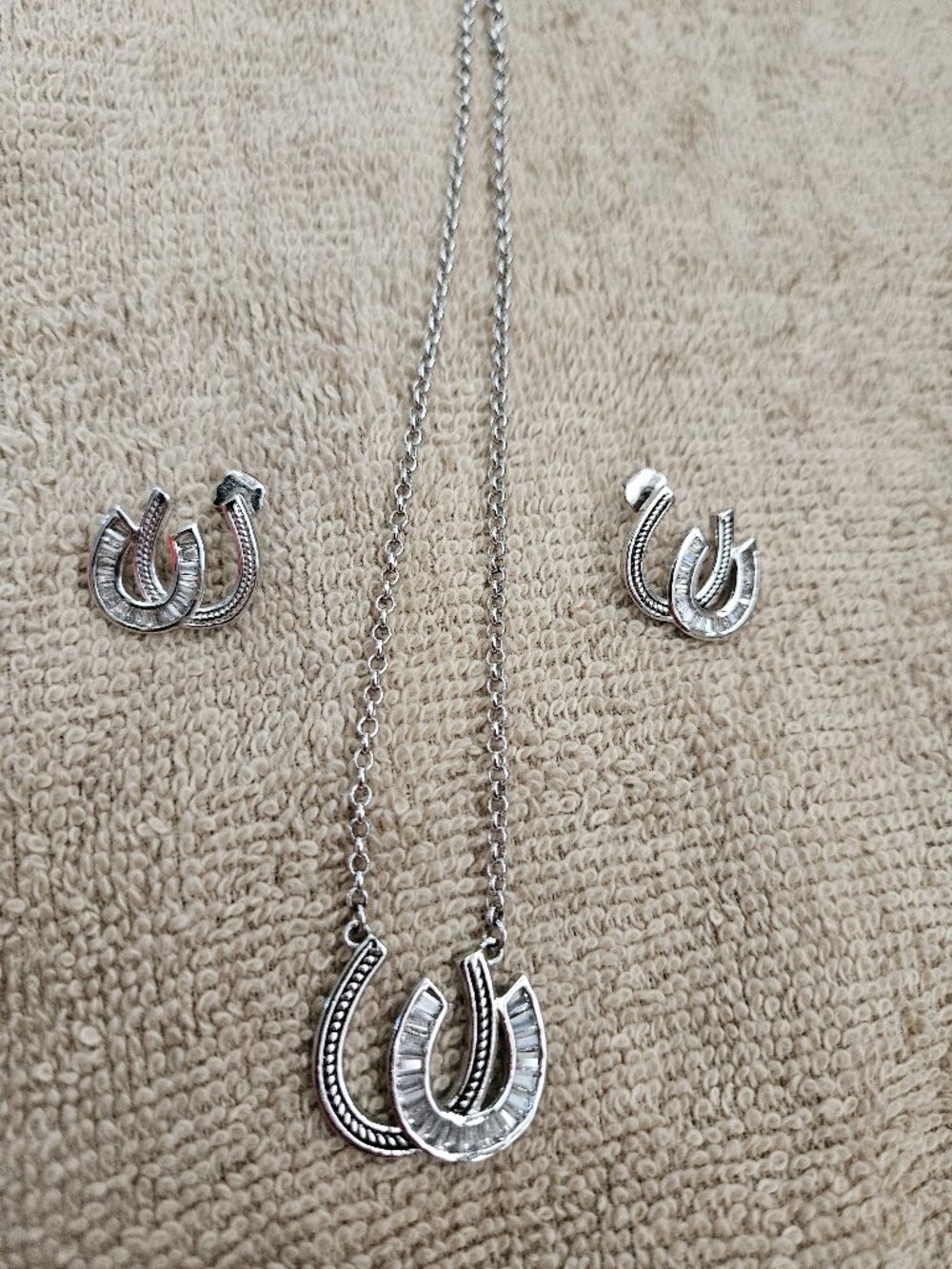 Montana Silversmith horse shoe set